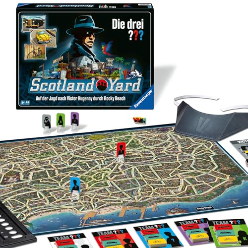 Ravensburger 24741 - Die DREI ??? Scotland Yard - Der Spieleklassiker für 2-6 Personen ab 8 Jahren mit den Kult-Detektiven Justus Jonas, Peter Shaw und Bob Andrews Ravensburger 24741 - Die DREI ??? Scotland Yard - Der Spieleklassiker für 2-6 Personen ab 8 Jahren mit den Kult-Detektiven Justus Jonas, Peter Shaw und Bob Andrews von Ravensburger