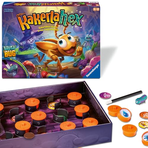 Ravensburger 24832 - Kakerlahex - Merk- und Aktionsspiel mit elektronischer Kakerlake für Groß und Klein, für 2-4 Personen, geeignet ab 5 Jahren von Ravensburger