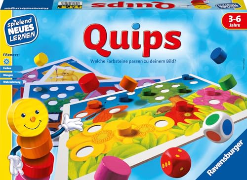 Ravensburger 24920 - Quips - Spielen und Lernen für Kinder, Lernspiel für Kinder von 3-6 Jahren, Spielend Neues Lernen für 2-4 Spieler von Ravensburger