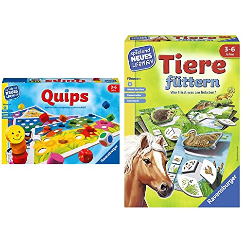 Ravensburger 24920 – Quips - Spielen und Lernen für Kinder, Lernspiel für Kinder von 3-6 Jahren & Tiere füttern - Spielen und Lernen, Lernspiel für Kinder ab 3-6 Jahren, Spielend Neues Lernen Ravensburger 24920 – Quips - Spielen und Lernen für Kinder, Lernspiel für Kinder von 3-6 Jahren & Tiere füttern - Spielen und Lernen, Lernspiel für Kinder ab 3-6 Jahren, Spielend Neues Lernen von Ravensburger