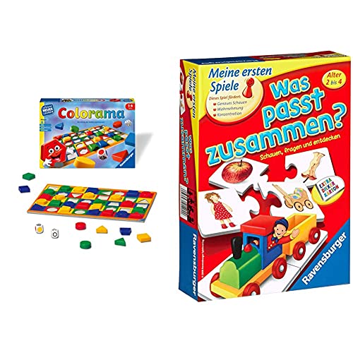 Ravensburger 24921 - Colorama - Zuordnungsspiel für die Kleinen - Spiel für Kinder ab 3 bis 6 Jahren & was passt zusammen? - Puzzelspiel für Kinder, Bildpaare zuordnen für 1-4 Spieler ab 2 Jahren Ravensburger 24921 - Colorama - Zuordnungsspiel für die Kleinen - Spiel für Kinder ab 3 bis 6 Jahren & was passt zusammen? - Puzzelspiel für Kinder, Bildpaare zuordnen für 1-4 Spieler ab 2 Jahren von Ravensburger