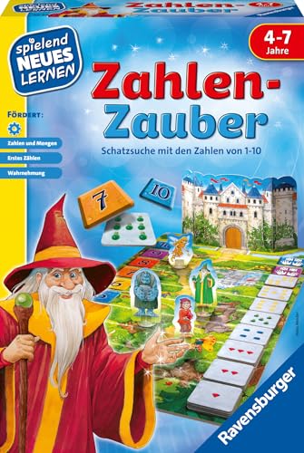 Ravensburger 24964 - Zahlen-Zauber - Spielen und Lernen für Kinder, Lernspiel für Kinder ab 4-7 Jahren, Spielend Neues Lernen für 2-4 Spieler von Ravensburger