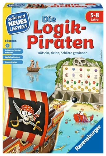 Ravensburger 24969 - Die Logik-Piraten - Spielen und Lernen für Kinder, Lernspiel für Kinder von 5-8 Jahren, Spielend Neues Lernen für 1-4 Spieler von Ravensburger