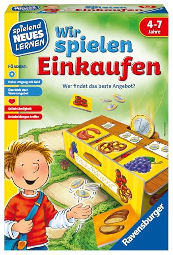 Ravensburger 24985 - Wir spielen Einkaufen - Spielen und Lernen für Kinder, Lernspiel für Kinder ab 4-7 Jahren, Spielend Neues Lernen für 2-4 Spieler von Ravensburger