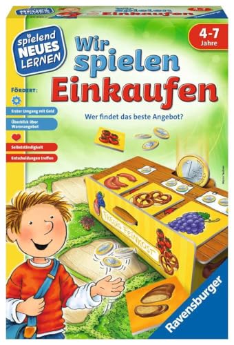 Ravensburger 24985 - Wir spielen Einkaufen - Spielen und Lernen für Kinder, Lernspiel für Kinder ab 4-7 Jahren, Spielend Neues Lernen für 2-4 Spieler von Ravensburger