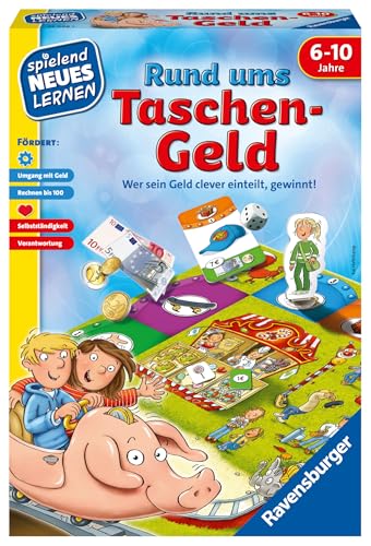 Ravensburger 24996 - Rund ums Taschengeld - Spielen und Lernen für Kinder, Lernspiel für Kinder ab 6-10 Jahren, Spielend Neues Lernen für 2-4 Spieler von Ravensburger