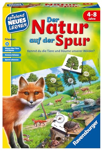 Ravensburger 25041 - Der Natur auf der Spur - Spielen und Lernen für Kinder, Lernspiel für Kinder von 4-8 Jahren, Spielend Neues Lernen für 2-4 Spieler von Ravensburger