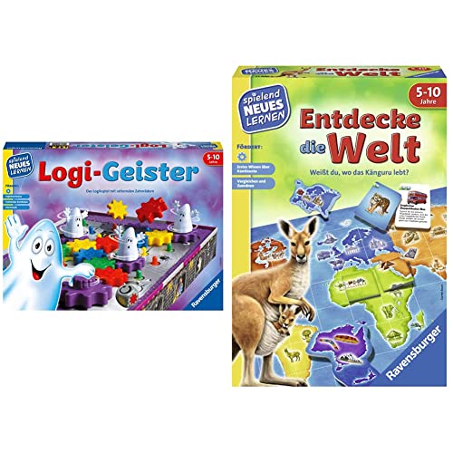 Ravensburger 25042 - Logi-Geister - Spielen und Lernen für Kinder 24990 - Entdecke die Welt - Spielen und Lernen für Kinder von Ravensburger