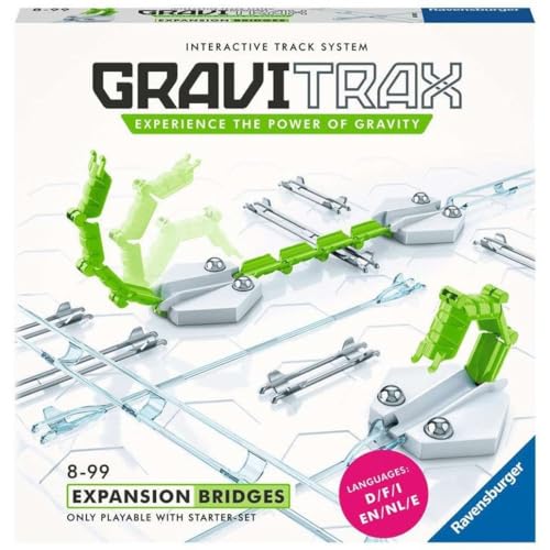 Ravensburger GraviTrax Erweiterung Brücken - Ideales Zubehör für spektakuläre Kugelbahnen, Konstruktionsspielzeug für Kinder ab 8 Jahren von GraviTrax