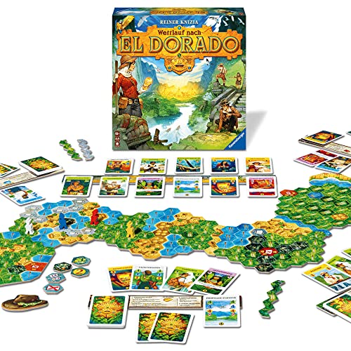 Ravensburger 27457 - Wettlauf nach El Dorado, Strategiespiel, Spiel für Erwachsene und Kinder ab 10 - Taktikspiel geeignet für 2-4 Spieler von Ravensburger