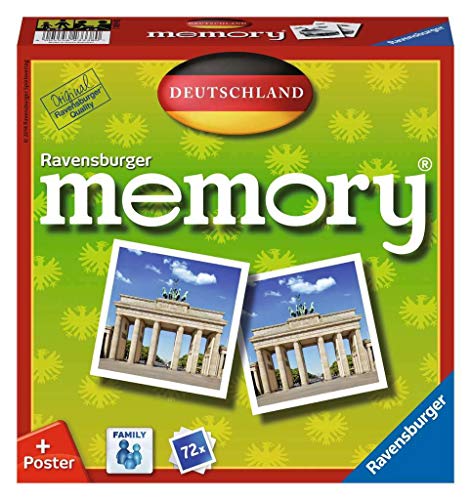 Ravensburger 26630 - Deutschland Memory, der Spieleklassiker quer durch Deutschland, Deutschlandreise, Merkspiel für 2-8 Spieler ab 4 Jahren von Ravensburger