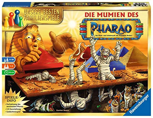 Ravensburger 26752 - Die Mumien des Pharao, Suchspiel für Kinder und Erwachsene ab 8 Jahren, Gesellschaftsspiel für 2-4 Spieler, die besten Familienspiele von Ravensburger Spiele
