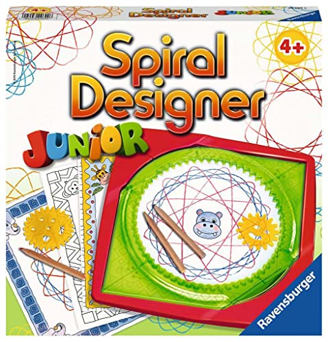 Ravensburger Spiral-Designer Girls 29027, Zeichnen lernen für Kinder ab 6 Jahren, Zeichen-Set mit Schablonen für farbenfrohe Spiralbilder und Mandalas von Ravensburger
