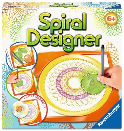 Ravensburger Spiral-Designer, Zeichnen lernen für Kinder ab 6 Jahren, Kreatives Zeichen-Set für farbenfrohe Spiralbilder und Mandalas von Ravensburger