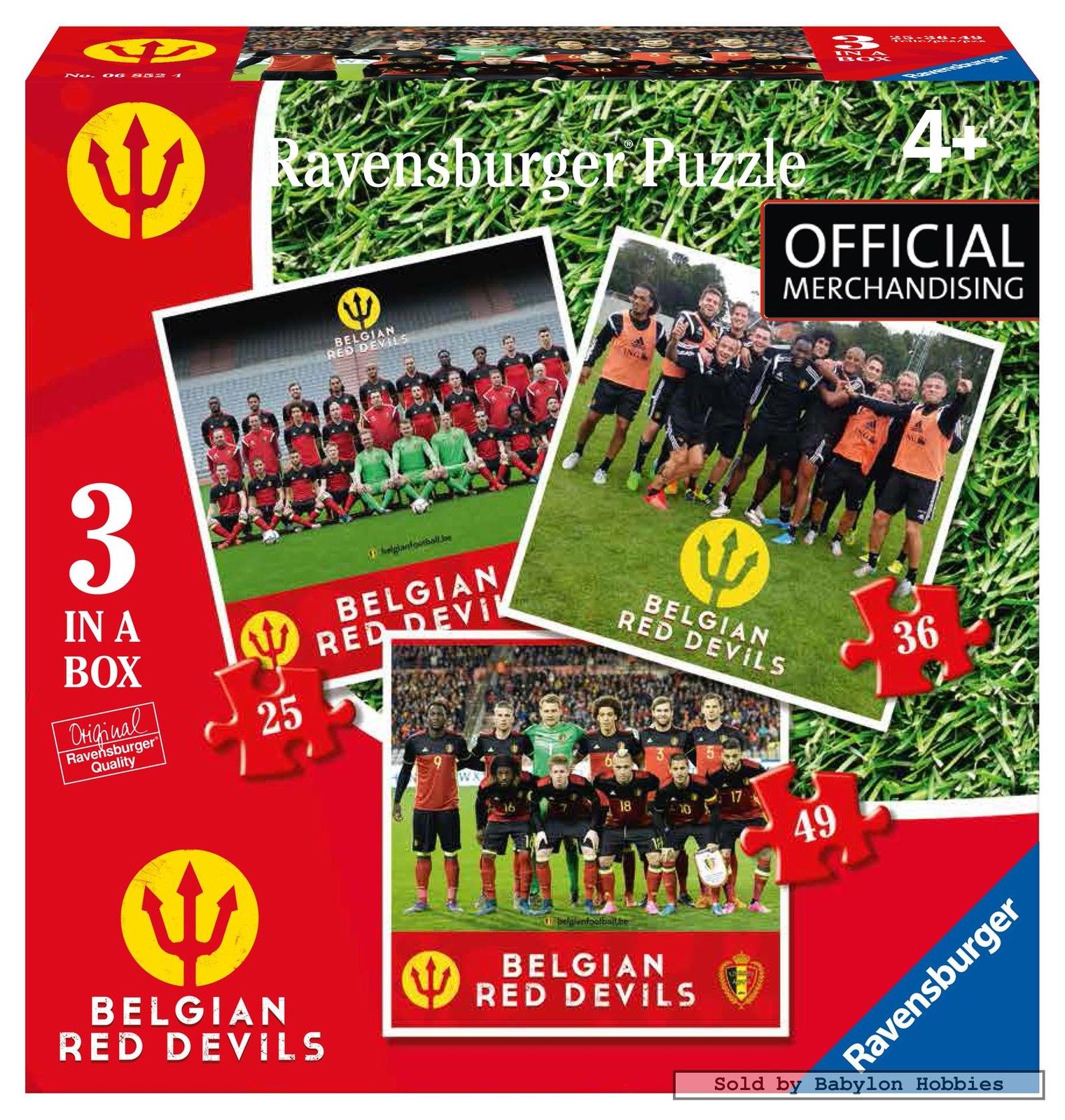 Ravensburger 3 Puzzles - Belgian Red Devils 2016 25 Teile Puzzle Ravensburger-06852 Ravensburger 3 Puzzles - Belgian Red Devils 2016 25 Teile Puzzle Ravensburger-06852 von Ravensburger