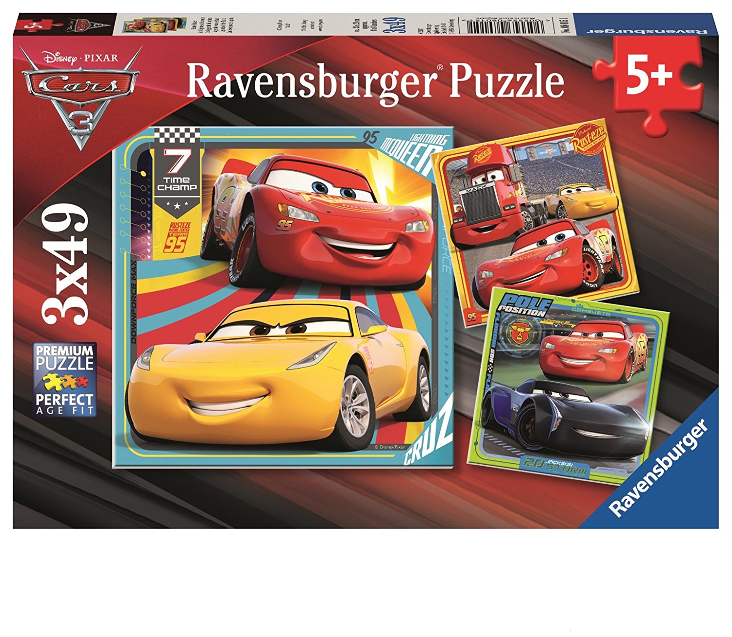 Ravensburger 3 Puzzles - Cars 3 49 Teile Puzzle Ravensburger-08015 Ravensburger 3 Puzzles - Cars 3 49 Teile Puzzle Ravensburger-08015 von Ravensburger