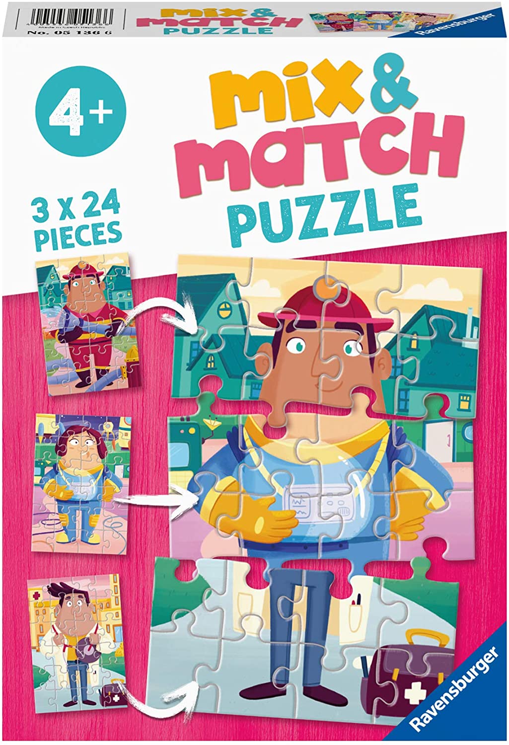 Ravensburger 3 Puzzles - Jobs 24 Teile Puzzle Ravensburger-05136 Ravensburger 3 Puzzles - Jobs 24 Teile Puzzle Ravensburger-05136 von Ravensburger