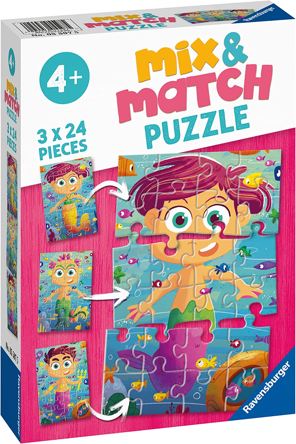 Ravensburger 3 Puzzles - Meerjungfrauen und Seeungeheuer 24 Teile Puzzle Ravensburger-05597 Ravensburger 3 Puzzles - Meerjungfrauen und Seeungeheuer 24 Teile Puzzle Ravensburger-05597 von Ravensburger