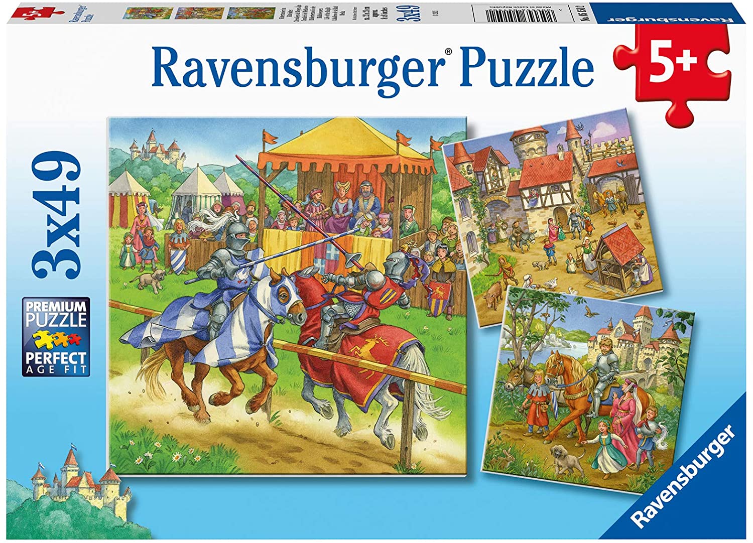 Ravensburger 3 Puzzles - Mittelalter 49 Teile Puzzle Ravensburger-05150 Ravensburger 3 Puzzles - Mittelalter 49 Teile Puzzle Ravensburger-05150 von Ravensburger