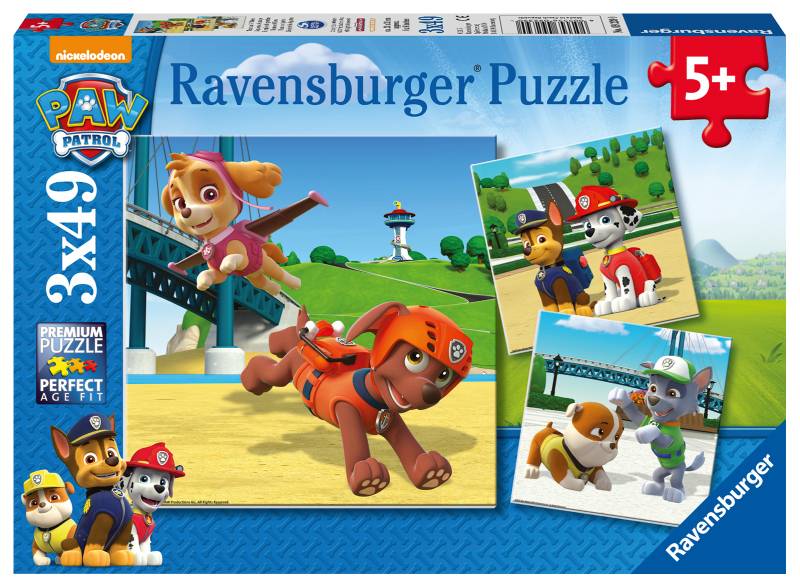 Ravensburger 3 Puzzles - Paw Patrol 49 Teile Puzzle Ravensburger-09239 von Ravensburger