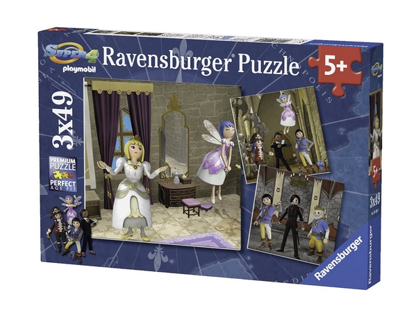 Ravensburger 3 Puzzles - Playmobil 49 Teile Puzzle Ravensburger-09408 von Ravensburger