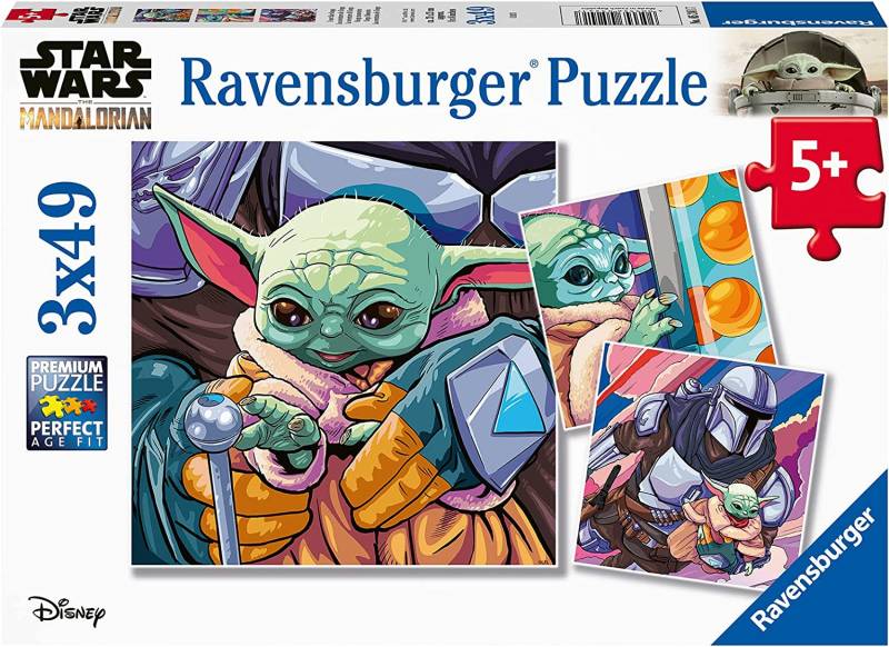 Ravensburger 3 Puzzles - Star Wars - The Mandalorian 49 Teile Puzzle Ravensburger-05241 von Ravensburger