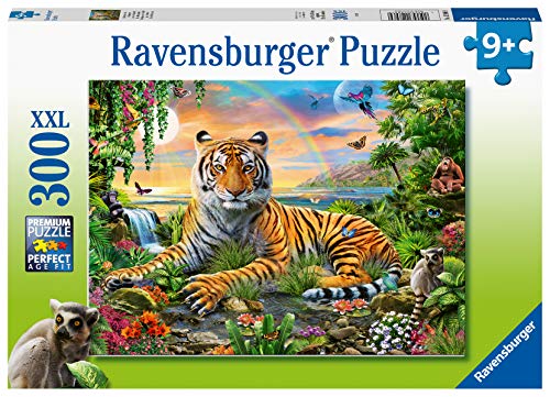 Ravensburger 300 Teile XXL Der König des Dschungels Puzzle Kinder, 12896 9 Tiger bei Sonnenuntergang Ravensburger 300 Teile XXL Der König des Dschungels Puzzle Kinder, 12896 9 Tiger bei Sonnenuntergang von Ravensburger