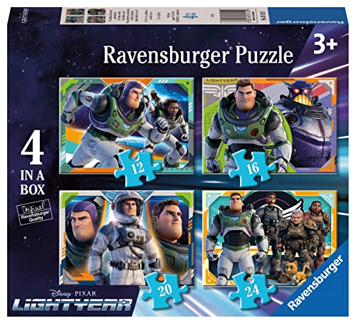 Ravensburger Disney Pixar Buzz Lightyear Jigsaw Puzzles for Kids Age 3 Years Up - 4 in a Box (12, 16, 20, 24 Pieces) von Ravensburger