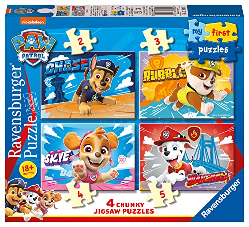 Ravensburger 3154 Paw Patrol Toys – Meine ersten Puzzles für Kleinkinder ab 18 Monaten – 2, 3, 4 & 5 Teile von Ravensburger