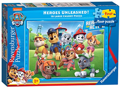 Ravensburger Paw Patrol Toys – My First Floor Puzzle für Kinder ab 2 Jahren (Kleinkinder 24 Monate) – 16 Teile von Ravensburger