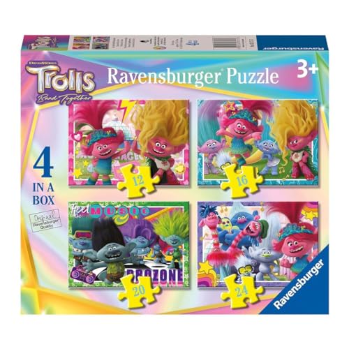 Ravensburger Trolls 3 Movie Band Together – 10.2 cm a Box (12, 16, 20, 24 Teile) Puzzle für Kinder ab 3 Jahren Ravensburger Trolls 3 Movie Band Together – 10.2 cm a Box (12, 16, 20, 24 Teile) Puzzle für Kinder ab 3 Jahren von Ravensburger