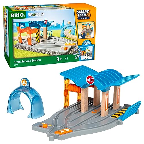 BRIO World 33975 Smart Tech Sound Waschstraße mit Werkstatt - Zubehör für die BRIO Holzeisenbahn - Interaktives Spielzeug empfohlen ab 3 Jahren BRIO World 33975 Smart Tech Sound Waschstraße mit Werkstatt - Zubehör für die BRIO Holzeisenbahn - Interaktives Spielzeug empfohlen ab 3 Jahren von BRIO