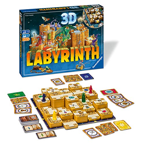 Ravensburger 3D Labyrinth - Moving Maze Family Board Game for Kids & Adults Age 7 Years Up - 2 to 4 Players von Ravensburger