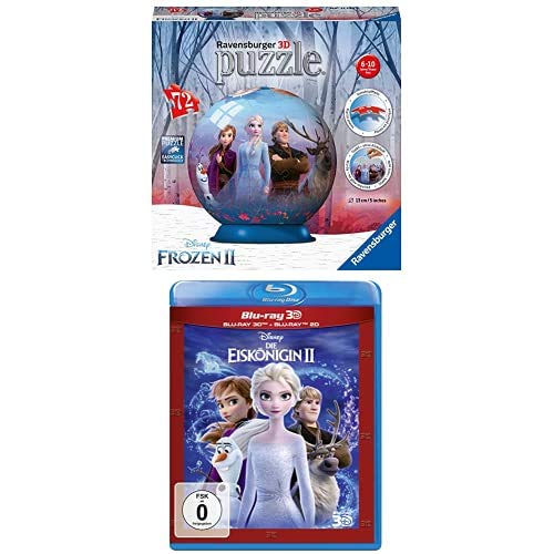 Ravensburger 3D Puzzle 11142 - Frozen 2-72 Teile & Die Eiskönigin 2 (3D Blu-ray) von Ravensburger
