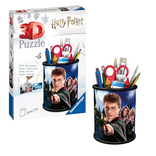 Ravensburger 3D Puzzle 11154 - Utensilo Harry Potter - Stiftehalter aus dreidimensional geformten Puzzleteilen - für Harry Potter Fans ab 6 Jahren, Schreibtisch-Organizer für Kinder und Erwachsene Ravensburger 3D Puzzle 11154 - Utensilo Harry Potter - Stiftehalter aus dreidimensional geformten Puzzleteilen - für Harry Potter Fans ab 6 Jahren, Schreibtisch-Organizer für Kinder und Erwachsene von Ravensburger