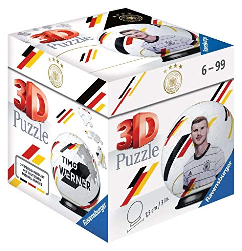 Ravensburger 3D Puzzle 11198 - Puzzle-Ball DFB Spieler - Timo Werner - 54 Teile - für Fußball Fans ab 6 Jahren von Ravensburger
