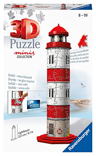 Ravensburger 3D Puzzle 11273 - Mini Leuchtturm - 54 Teile - ab 8 Jahren von Ravensburger