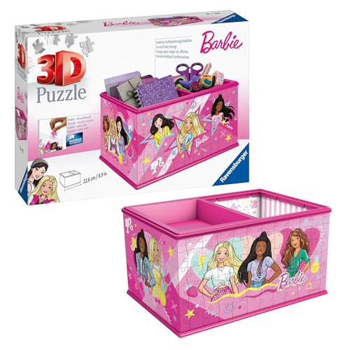 Ravensburger 3D Puzzle 11584 - Aufbewahrungsbox Barbie - Praktischer Organizer für Barbie Fans - Geschenkidee für Erwachsene und Kinder ab 8 Jahren von Ravensburger
