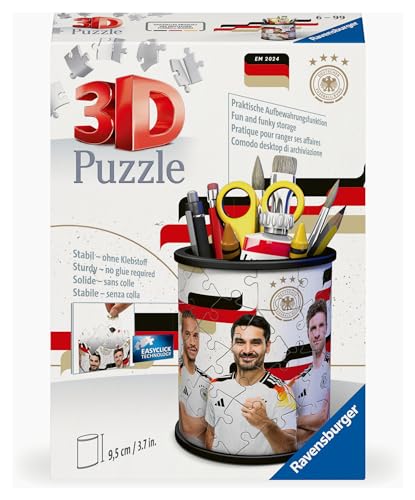 Ravensburger 3D Puzzle 11587 - Utensilo DFB Spieler - Stiftehalter für Fußball-Fans ab 6 Jahren, Schreibtisch-Organizer für Erwachsene und Kinder von Ravensburger