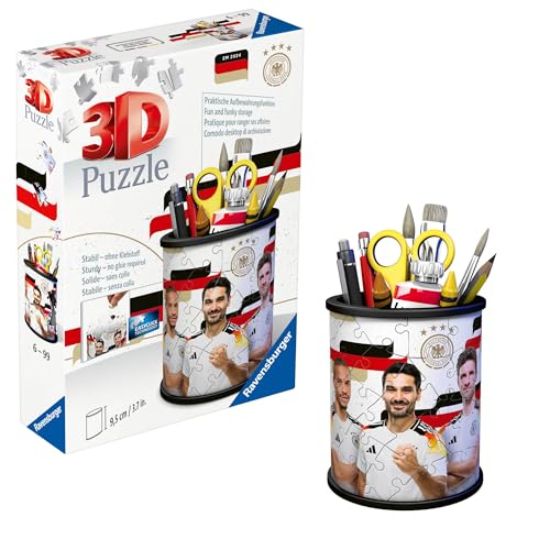 Ravensburger 3D Puzzle 11587 - Utensilo DFB Spieler - Stiftehalter für Fußball-Fans ab 6 Jahren, Schreibtisch-Organizer für Erwachsene und Kinder Ravensburger 3D Puzzle 11587 - Utensilo DFB Spieler - Stiftehalter für Fußball-Fans ab 6 Jahren, Schreibtisch-Organizer für Erwachsene und Kinder von Ravensburger