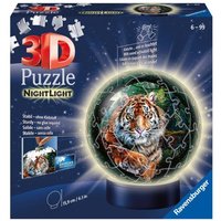 3D Puzzle Ravensburger Puzzle-Ball Nachtlicht Raubkatzen 72 Teile von Ravensburger