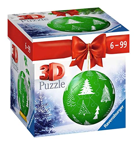 Ravensburger 3D Puzzle-Ball Weihnachtskugel Tannenbaum 11270 - 54 Teile - für Weihnachtsfans ab 6 Jahren von Ravensburger