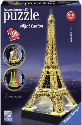 Ravensburger Eiffelturm bei Nacht 12579 Eiffelturm bei Nacht 1St. von Ravensburger