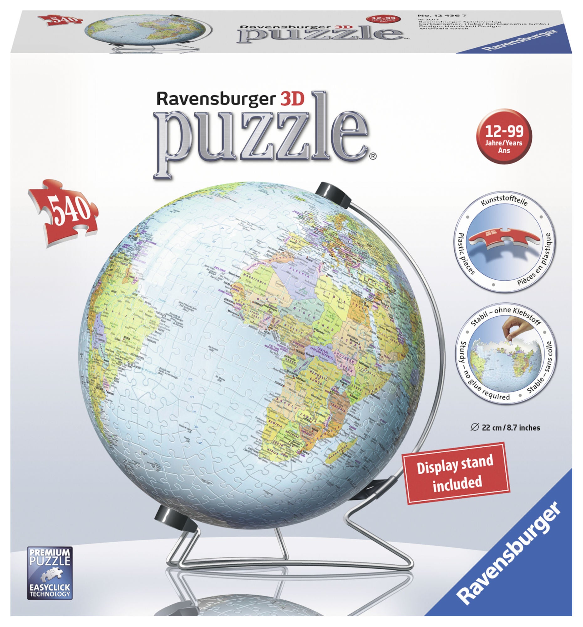 Ravensburger 3D-Puzzle Globus 540 Teile Ravensburger 3D-Puzzle Globus 540 Teile von Ravensburger