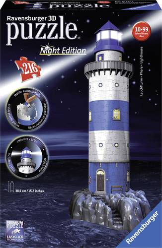 Ravensburger 3D Puzzle Leuchtturm bei Nacht 12577 Leuchtturm bei Nacht 1St. von Ravensburger