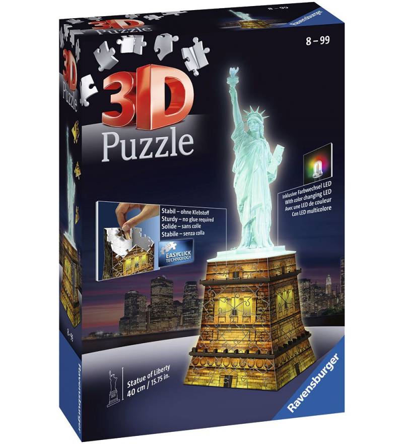Ravensburger 3D Puzzlespiel - 120 Teile - Liberty Nah - Ravensburger - One Size - Puzzlespiele Ravensburger 3D Puzzlespiel - 120 Teile - Liberty Nah - Ravensburger - One Size - Puzzlespiele von Ravensburger