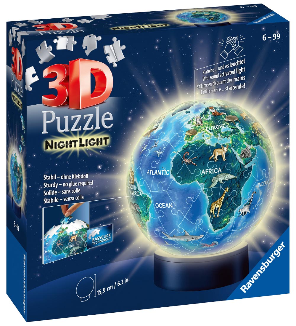 Ravensburger 3D Puzzlespiel - 72 Teile - Globe Nightlight - Ravensburger - One Size - Puzzlespiele von Ravensburger