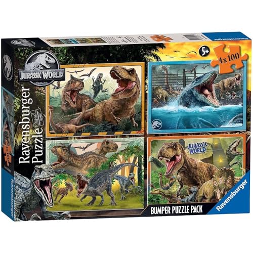 Ravensburger Puzzle, Jurassic World, 4 x 100 Teile, Puzzles für Kinder, Empfohlenes Alter 5+, 05619 4 Ravensburger Puzzle, Jurassic World, 4 x 100 Teile, Puzzles für Kinder, Empfohlenes Alter 5+, 05619 4 von Ravensburger