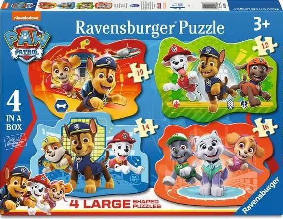 Ravensburger 4 Progressive Jigsaw Puzzles - Paw Patrol 10 Teile Puzzle Ravensburger-3028 von Ravensburger
