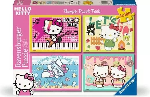 Ravensburger 4 Puzzles - Los geht's, Hello Kitty! 100 Teile Puzzle Ravensburger-04159 Ravensburger 4 Puzzles - Los geht's, Hello Kitty! 100 Teile Puzzle Ravensburger-04159 von Ravensburger